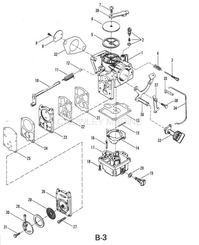 Carburetor Assembly Merc 18 image