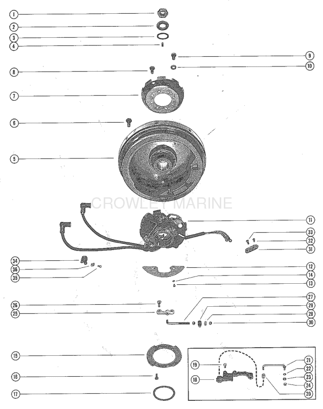 Flywheel Assembly And Throttle Control Linkage image
