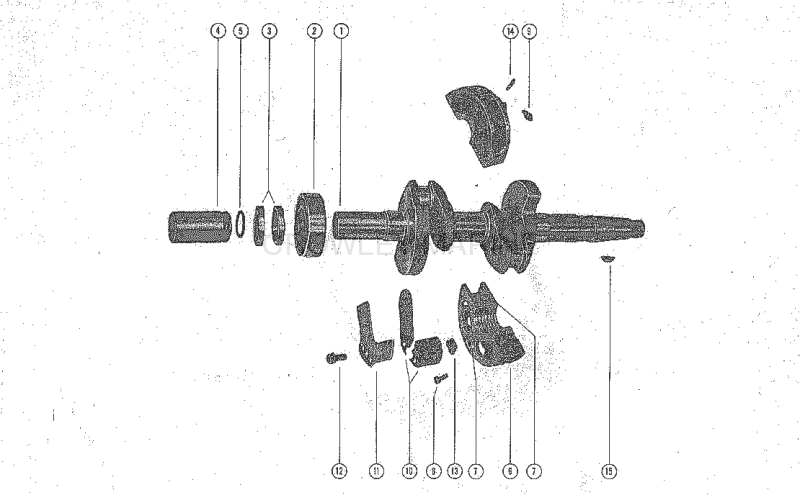 Crankshaft And Center Main Bearing Assembly image