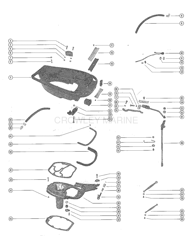 Bottom Cowl Assembly And Shift Linkage image