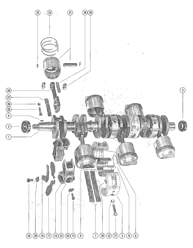 Crankshaft Pistons And Connecting Rods image