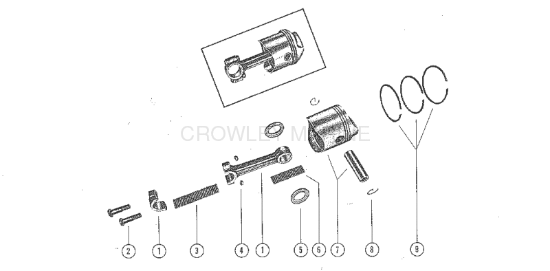 Piston And Connecting Rod Assembly image