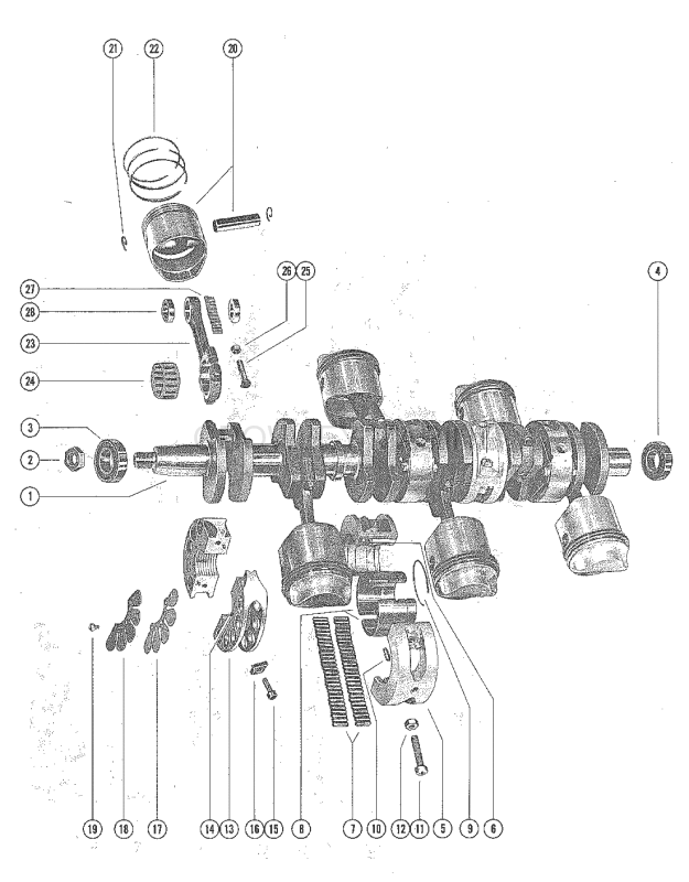 Crankshaft Pistons And Connecting Rods image