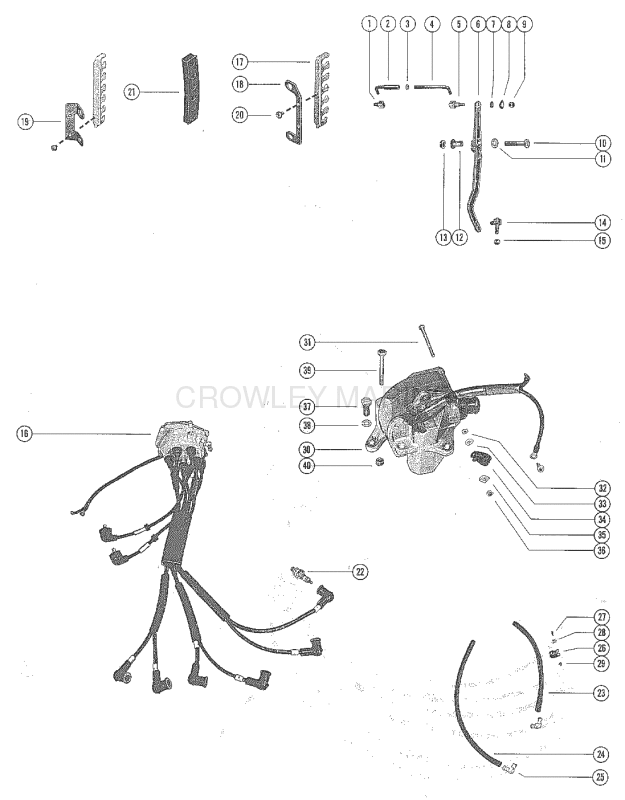 Distributor Vertical Linkage And Ignition Coils image