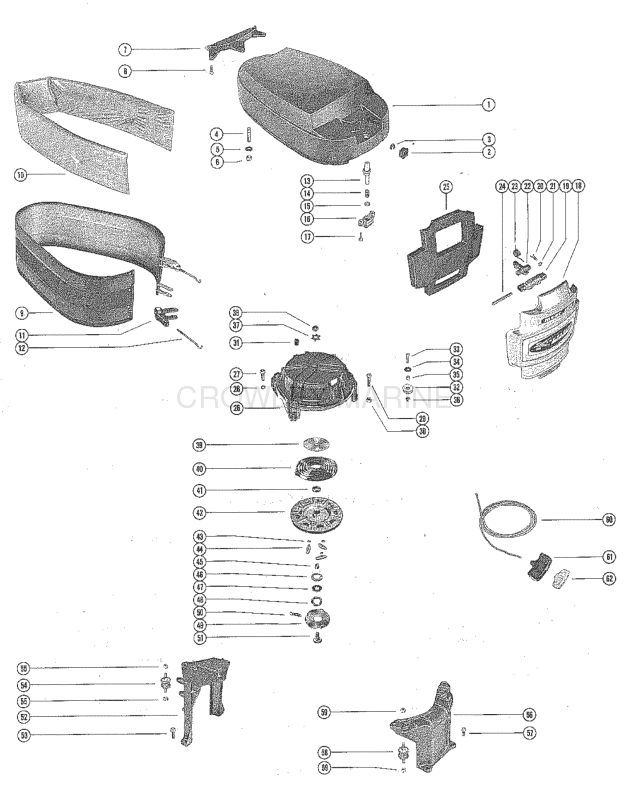 Top Cowl And Starter Assembly image