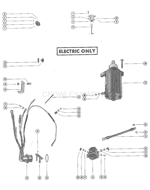Starter Motor Rectifier And Wiring Harness image