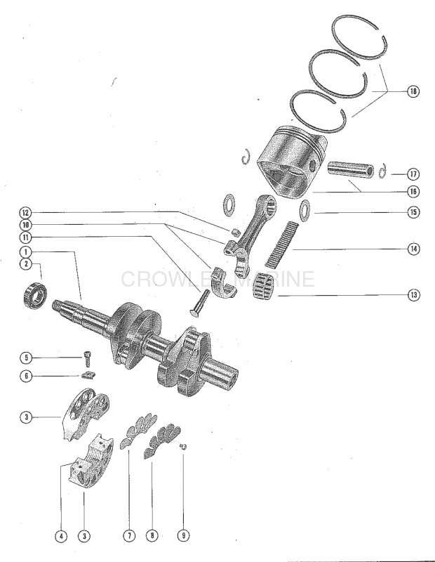 Crankshaft Piston And Connecting Rod Assembly image