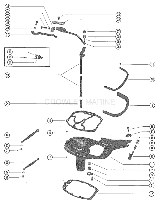 Exhaust Extension Plate And Shift Linkage image