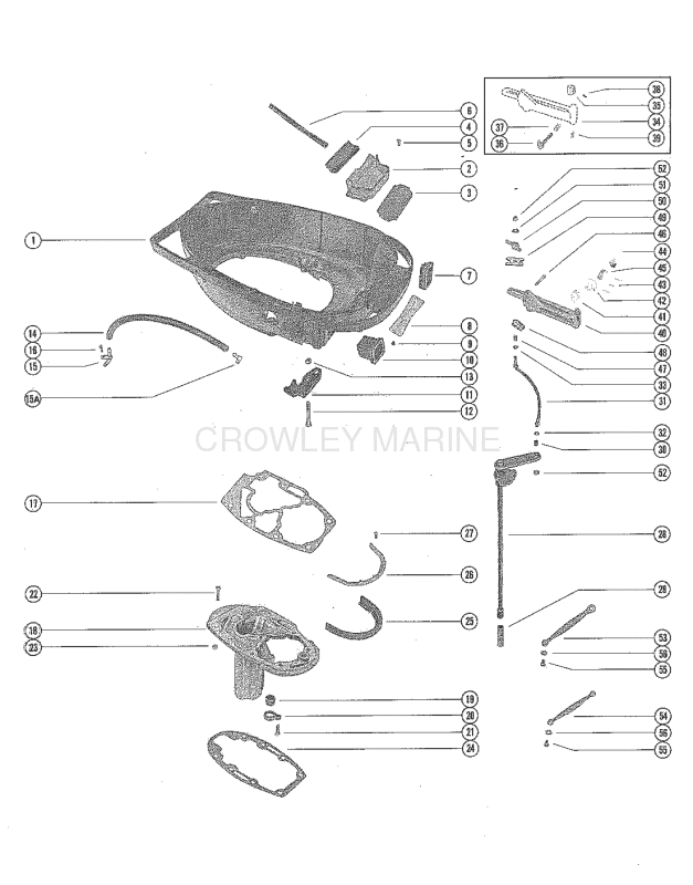 Bottom Cowl And Shift Linkage image