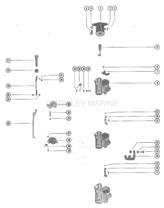 Carburetor Linkage And Choke Solenoid image