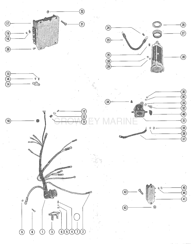 Starter Motor Starter Solenoid Rectifier And Wiring Harnes image