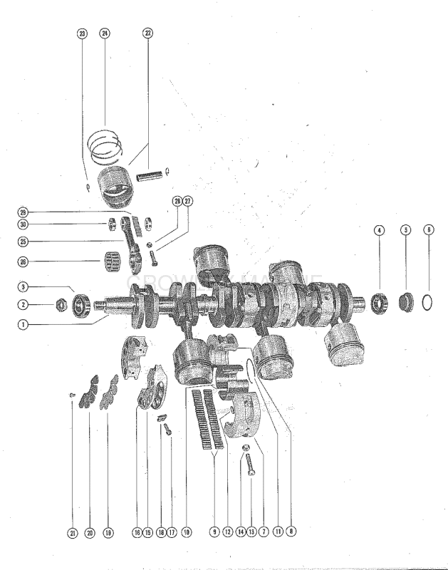 Crankshaft Pistons And Connecting Rods image