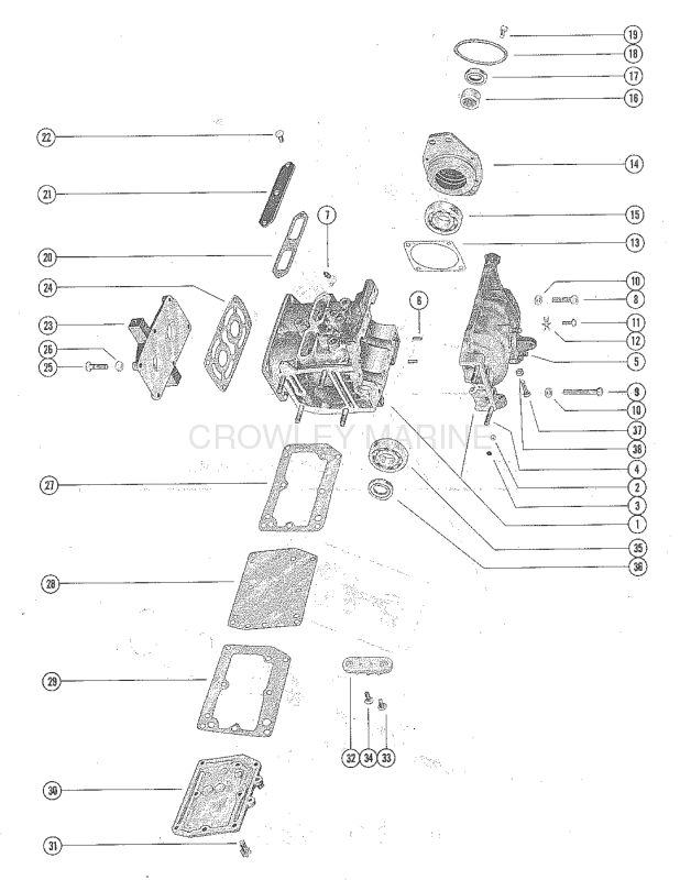 Cylinder Block And Crankcase Assembly image