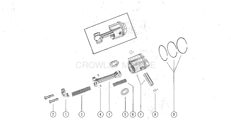 Piston And Connecting Rod Assembly image