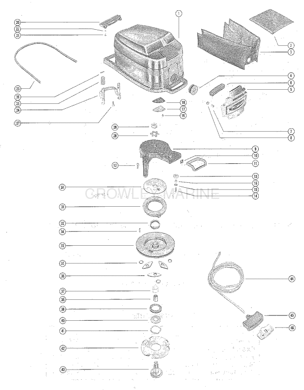 Top Cowl And Starter Assembly image