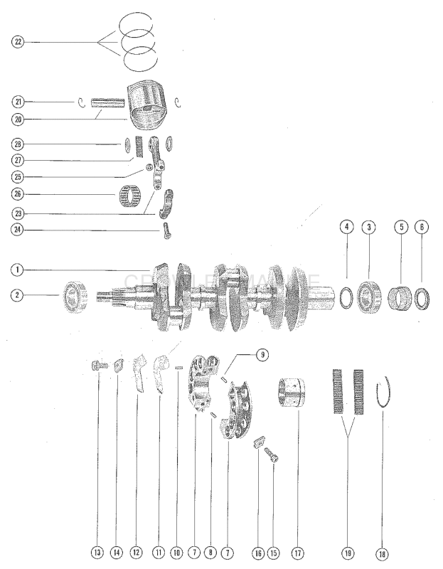 Crankshaft Pistons And Connecting Rods image