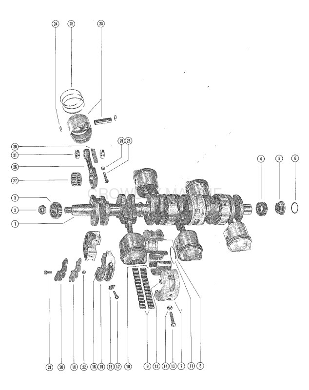 Crankshaft Pistons And Connecting Rods image