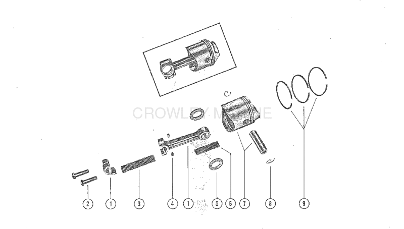 Piston And Connecting Rod Assembly image