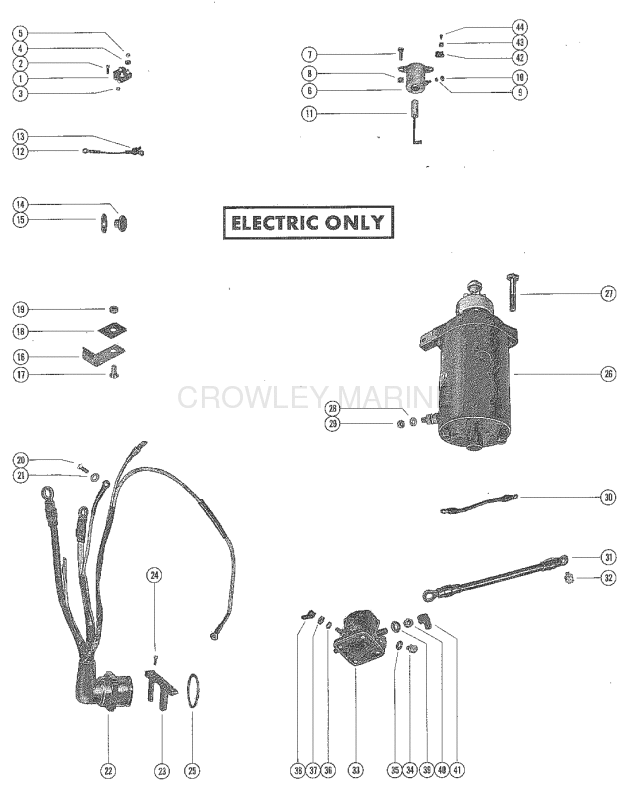 Starter Motor Rectifier And Wiring Harness image