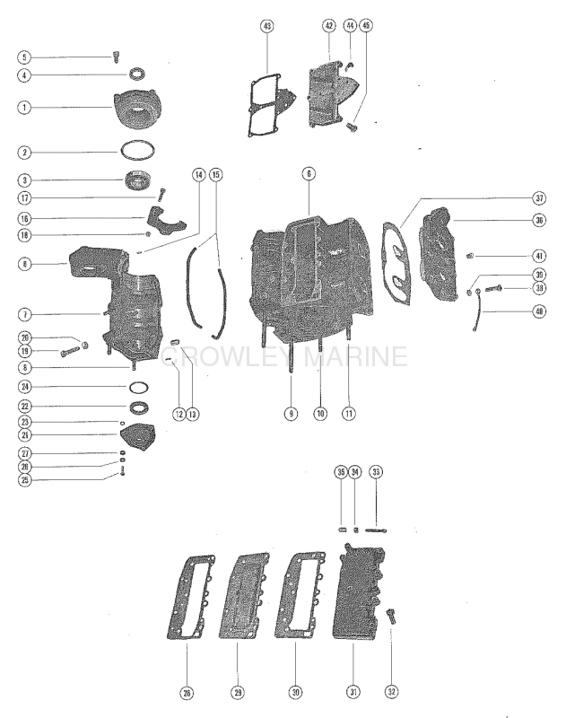 Cylinder Block And Crankcase Assembly image