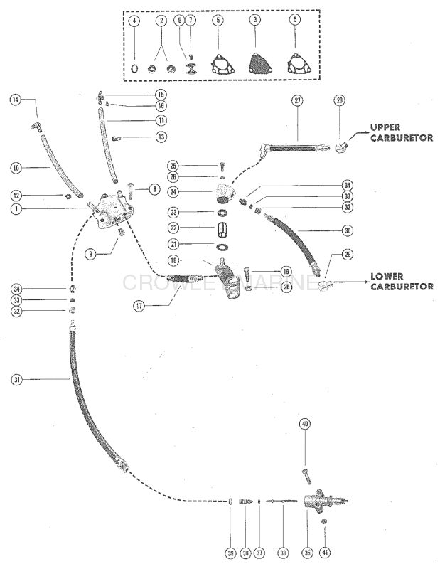 Fuel Pump Fuel Filter And Fuel Line (Serial Group No. 11) image