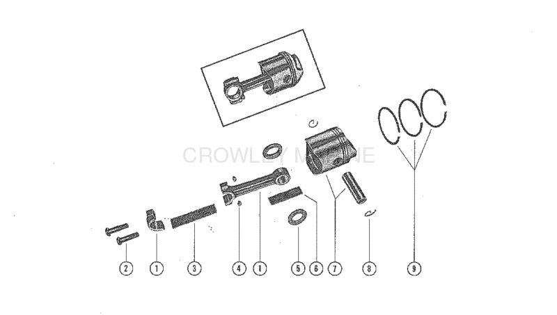 Piston And Connecting Rod Assembly image