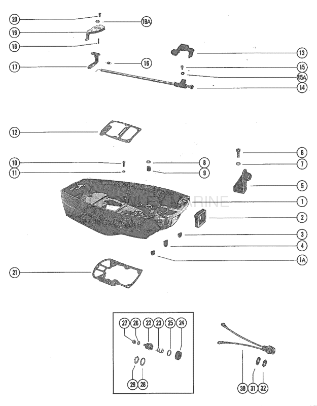 Bottom Cowl And Stop Switch Assembly image