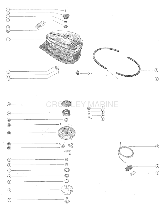 Top Cowl And Starter Assembly image