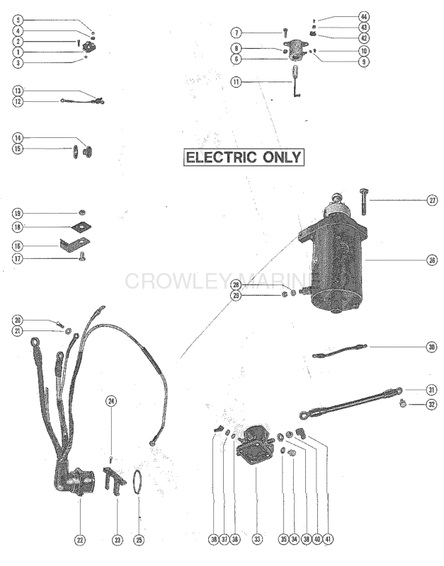 Starter Motor Rectifier And Wiring Harness image