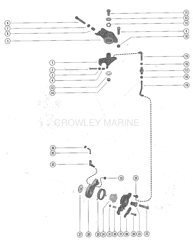 Throttle Control Linkage And Spark Advance image