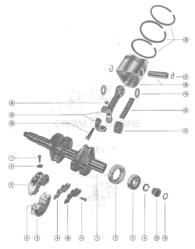 Crankshaft Piston And Connecting Rod Assembly image