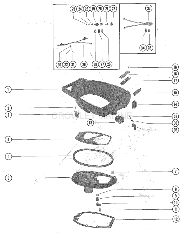 Bottom Cowl And Exhaust Plate Assembly image