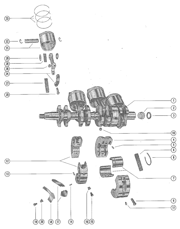 Crankshaft Piston And Connecting Rod image