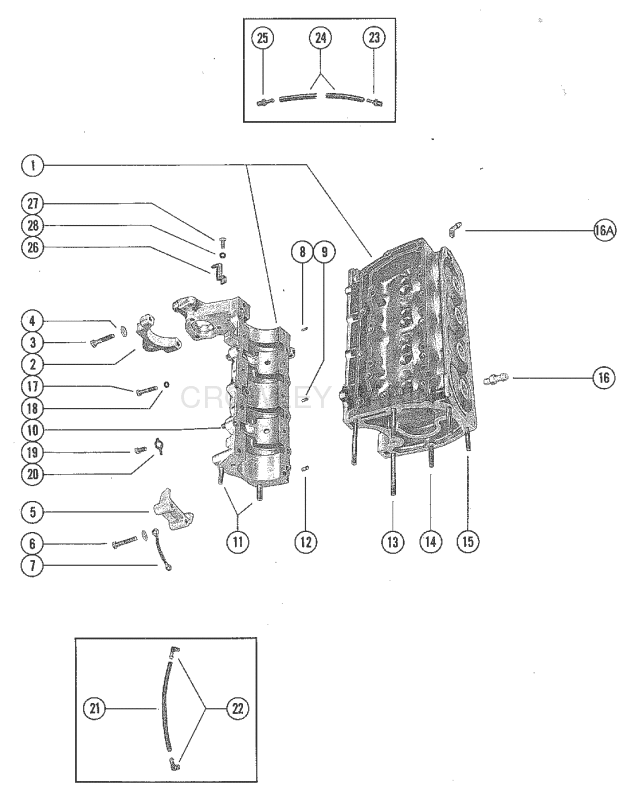 Cylinder Block And Crankcase Assembly image