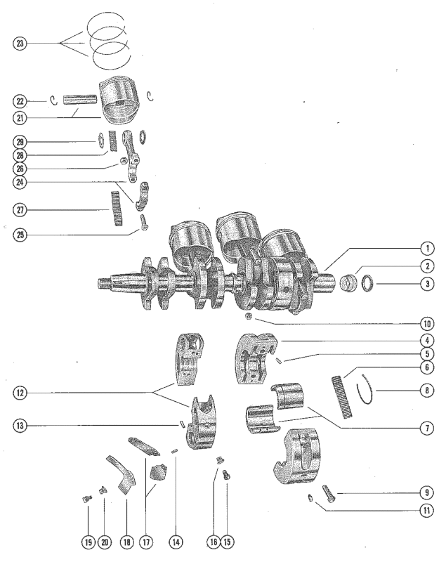 Crankshaft Piston And Connecting Rod image