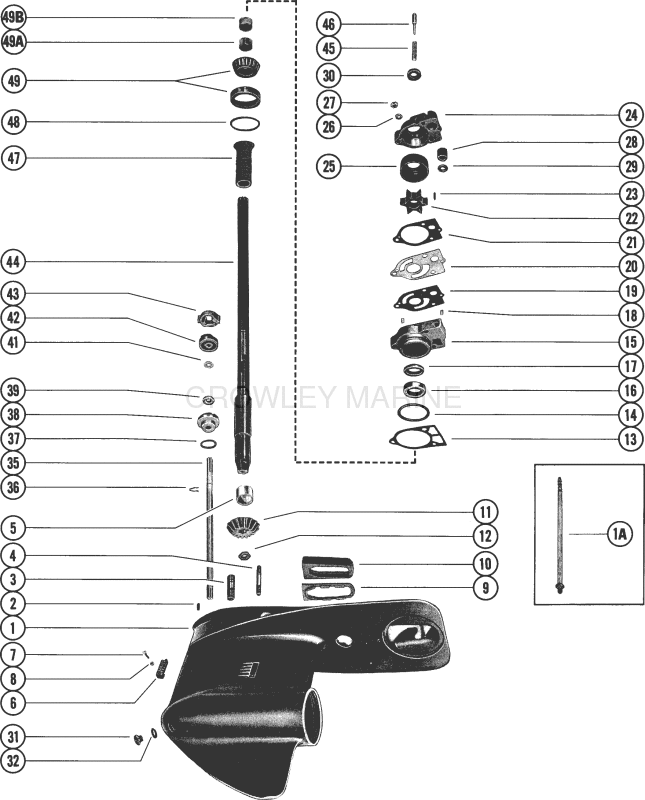 Gear Housing Assembly Complete (Serial Group No. 7)(Page 1) image