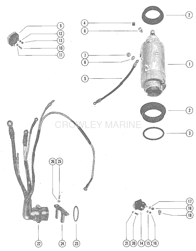 Starter Motor And Wiring Harness image