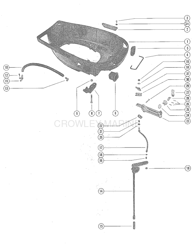 Bottom Cowl And Shift Linkage image