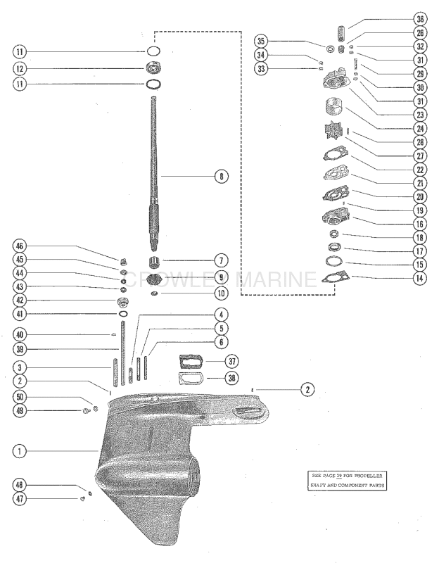 Gear Housing Assembly Complete (Serial Group 2) (Page 1) image