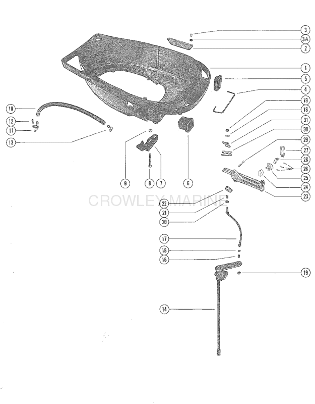 Bottom Cowl And Shift Linkage image