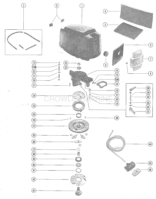 Top Cowl And Starter Assembly image