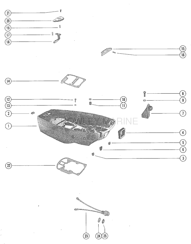 Bottom Cowl And Stop Switch Assembly image