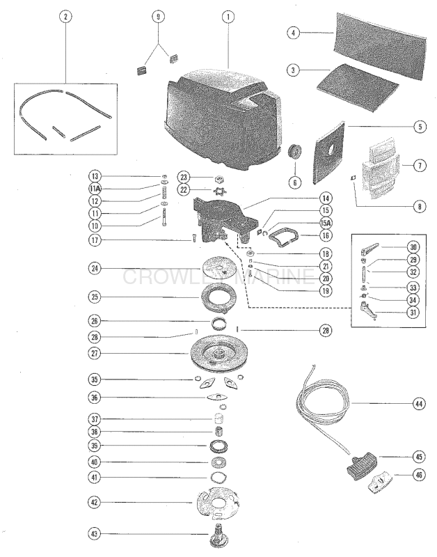 Top Cowl And Starter Assembly image