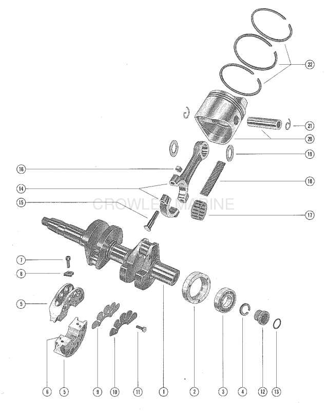 Crankshaft Piston And Connecting Rod Assembly image