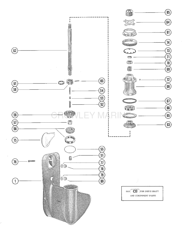 Gear Housing Assembly Complete (Page 2 Of 2) image