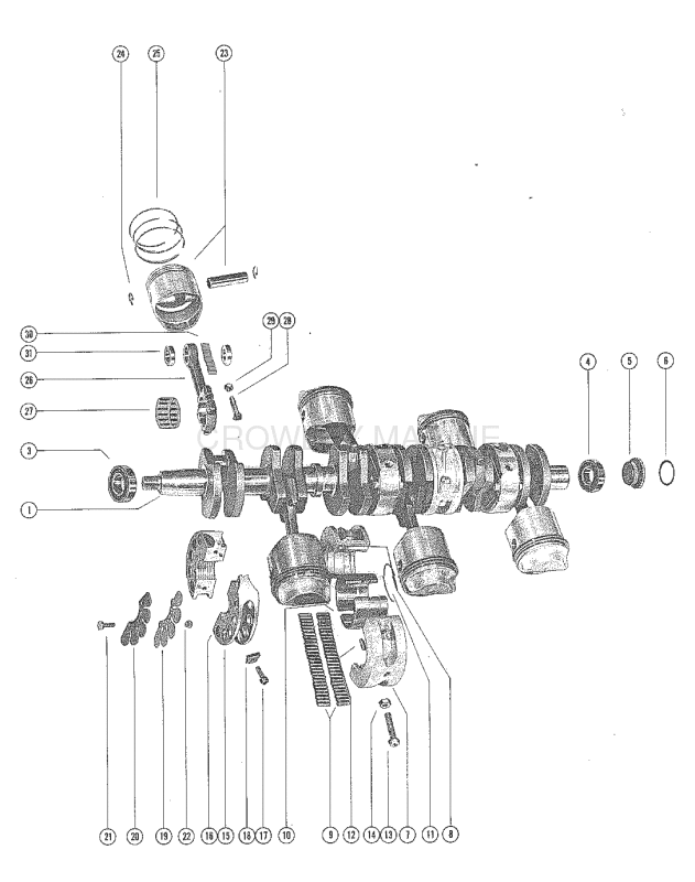 Crankshaft Pistons And Connecting Rods image