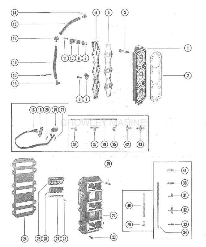 Reed Block And Cylinder Head image