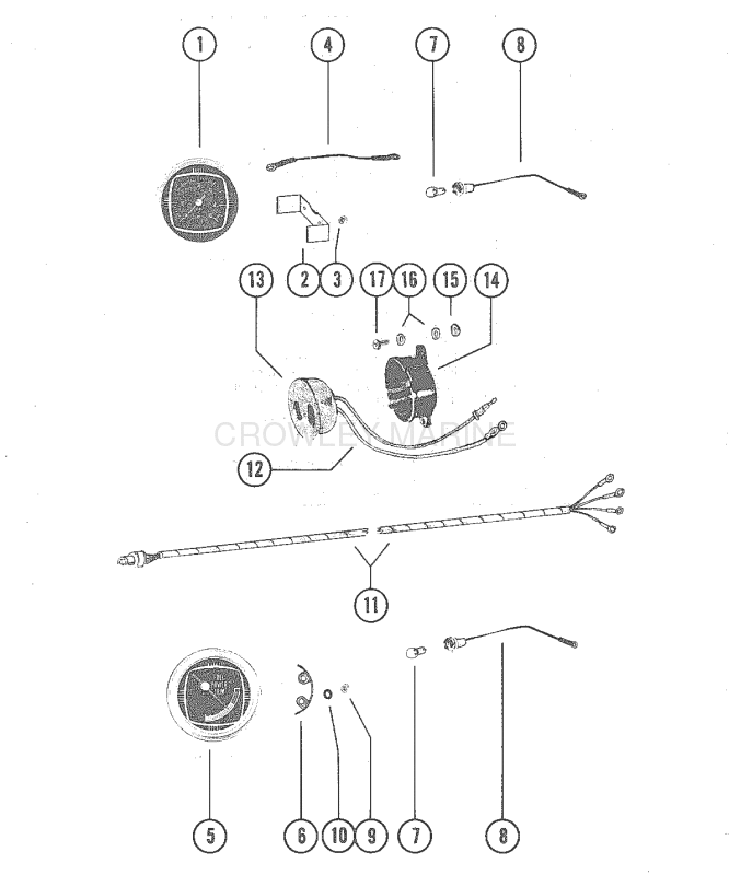 Tachometer Trim Gauge And Alarm Horn image