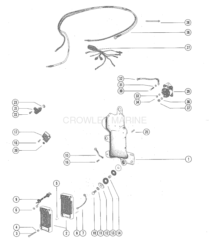 Wiring Harness Starter Solenoid And Rectifier image