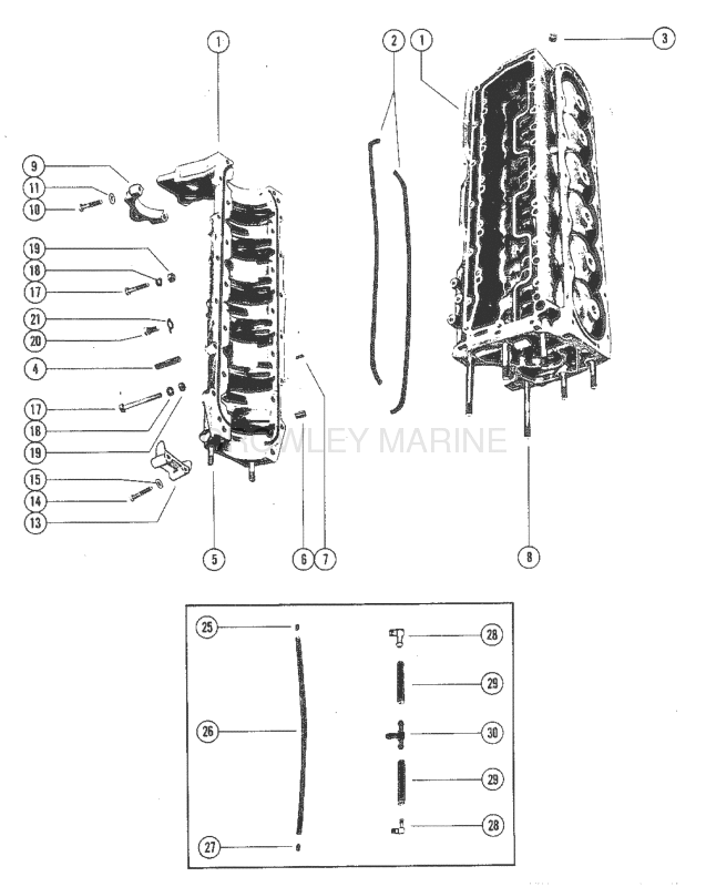 Cylinder Block And Crankcase Assembly image